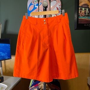Chaus Bright Orange skirt size 14. Y2K
